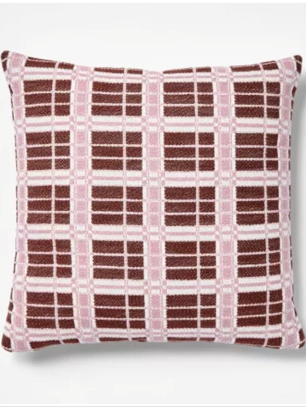 Studio McGee Paid Accent Toss Pillow Set Of 2 In Chocolate, Lavender, And Cream